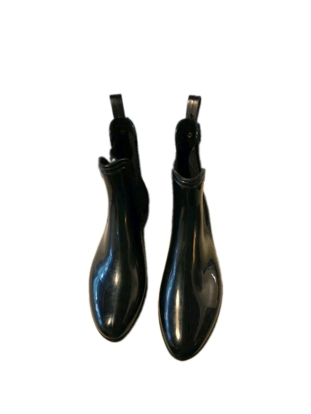 Catherine Malandrino Briellie Black Bow Chelsea Rain Boots EU 40 Feminine Romant